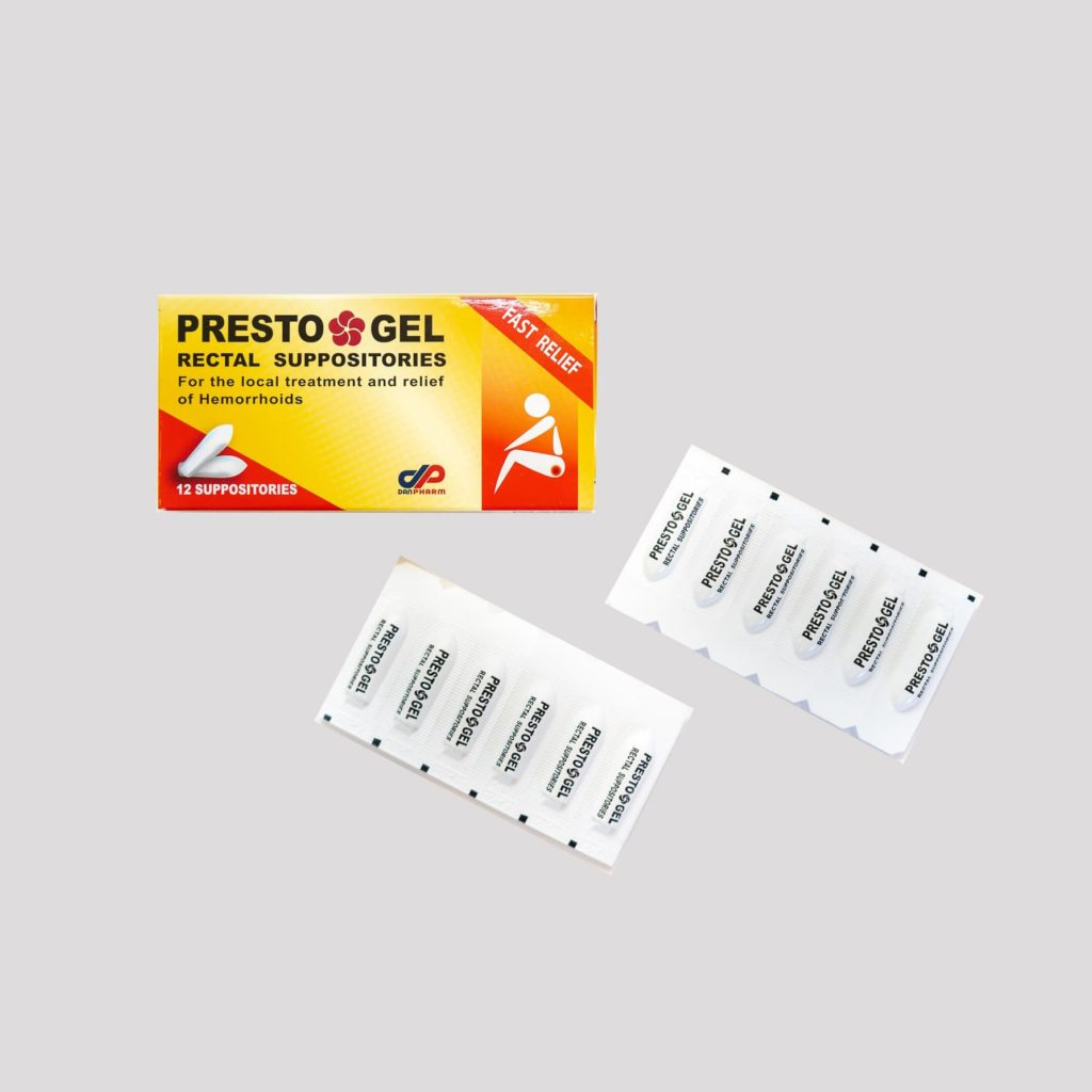 Presto Gel Rectal Suppositories | How To Treat Haemorrhoid